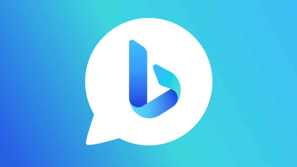 Microsoft Bing Chat Logo With Blue Background