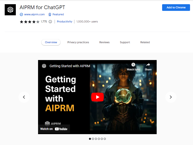 AIPRM for ChatGPT - Best ChatGPT Chrome Extensions 