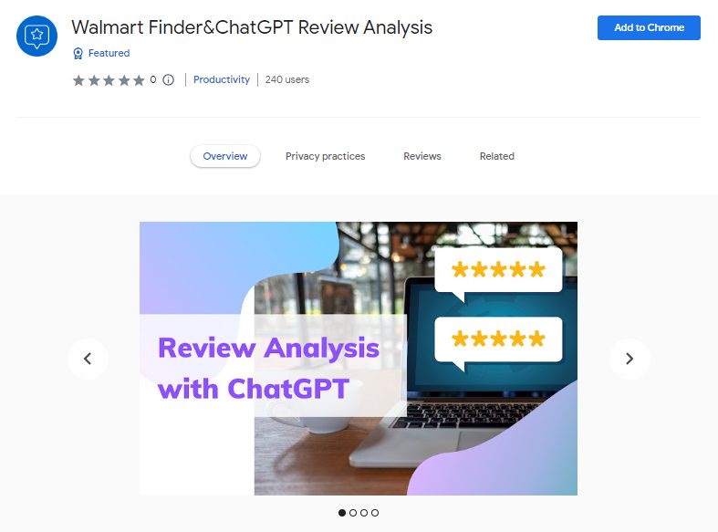 Walmart Finder&ChatGPT Review Analysis
- Best ChatGPT Chrome Extensions