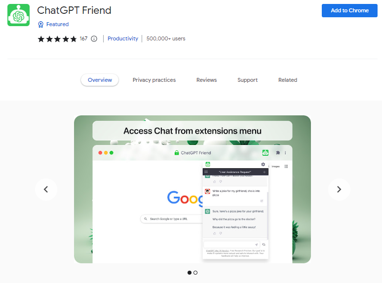 ChatGPT Friend - Best ChatGPT Chrome Extensions