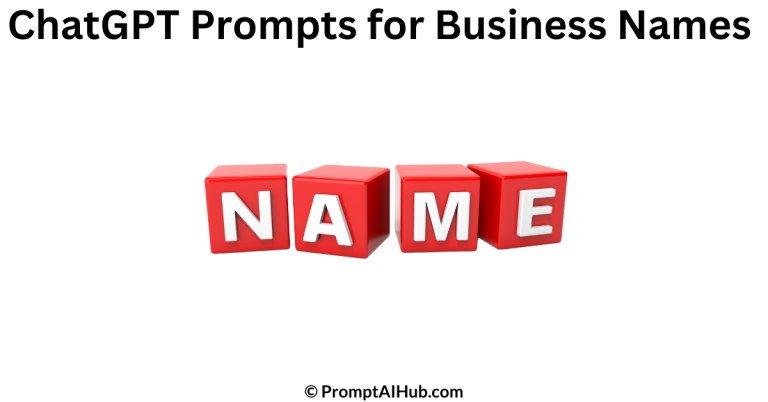 Best ChatGPT Prompts for Business Names