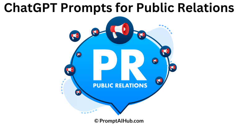 Best Actionable ChatGPT Prompts for Public Relations