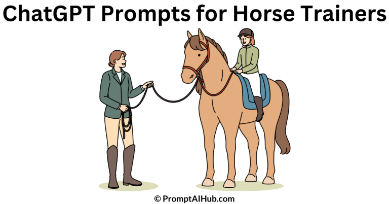 Best Detailed ChatGPT Prompts for Horse Trainers