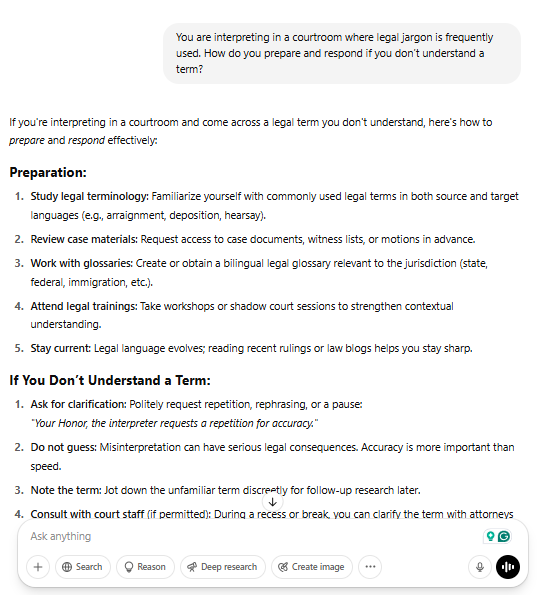 Demo - ChatGPT Prompts for Interpreters