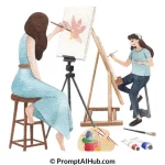 200 ChatGPT prompts for artists covering creative ideas, artwork planning, artist statements, art marketing, portfolios, commissions, exhibitions, and career development.