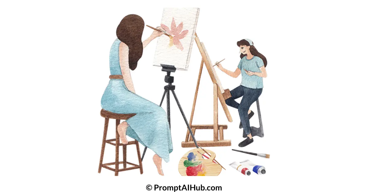 200 ChatGPT prompts for artists covering creative ideas, artwork planning, artist statements, art marketing, portfolios, commissions, exhibitions, and career development.